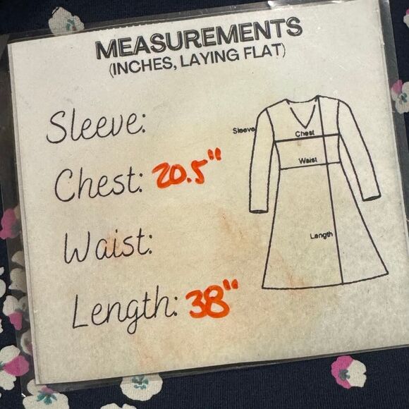 J Jill Floral Print Knit T Shirt Dress Navy Blue Casual Comfy Womens - Picture 8 of 8